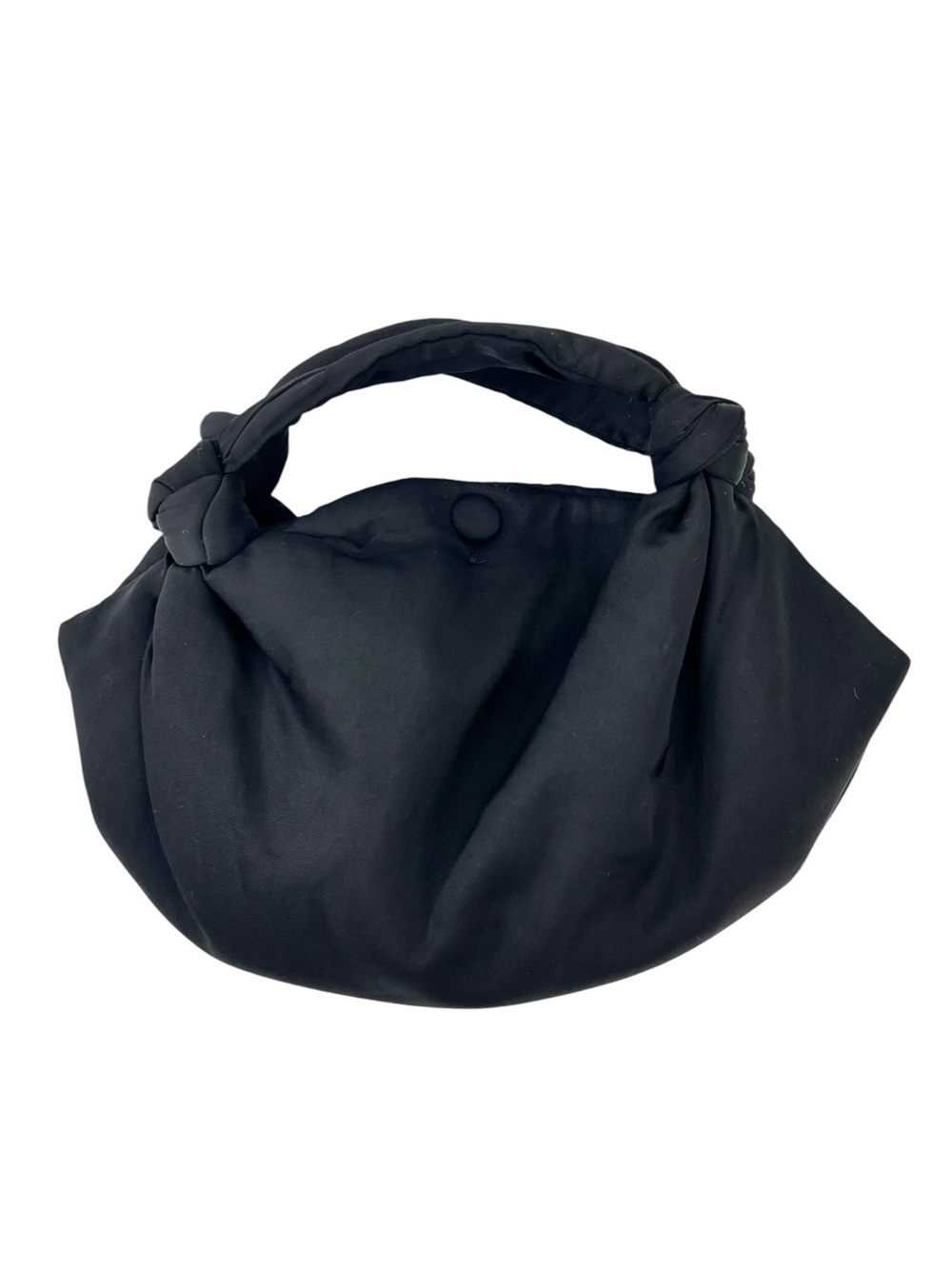 Velvet By Jenny Graham Robyn Satin Bag - Black Puffy Small Handbag Mini Bag